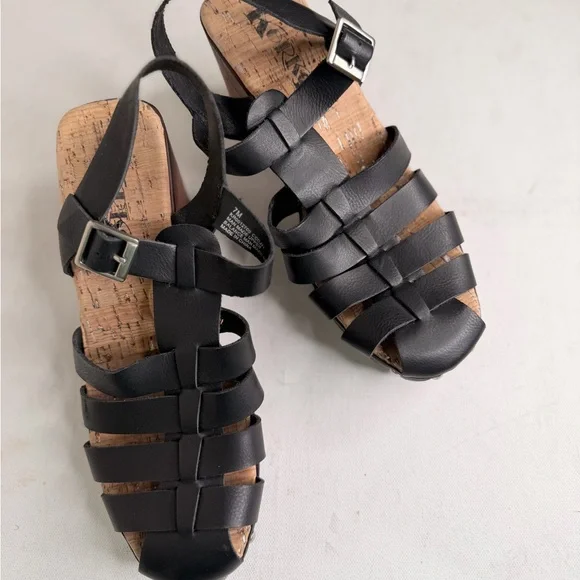 Korks black strappy high heel sandal with stud detail - Picture 6 of 11